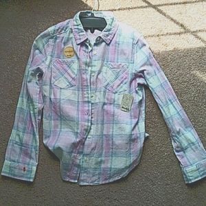 Flannel plaid shirt with tags and never been worn